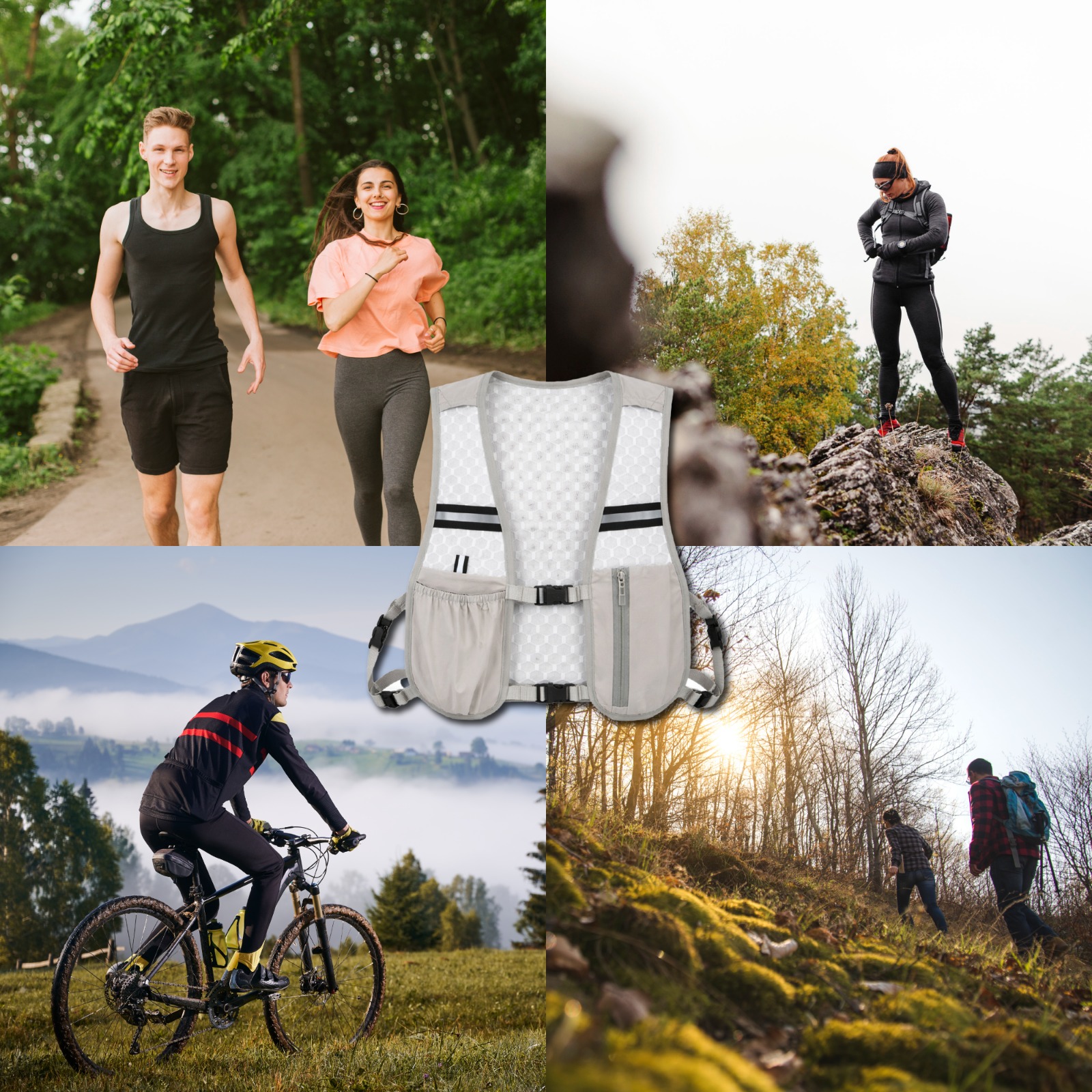 Chaleco Mochila para Trotar Ajustable